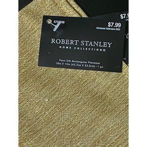 Gold Faux Silk Placemat set of 4 Stacey